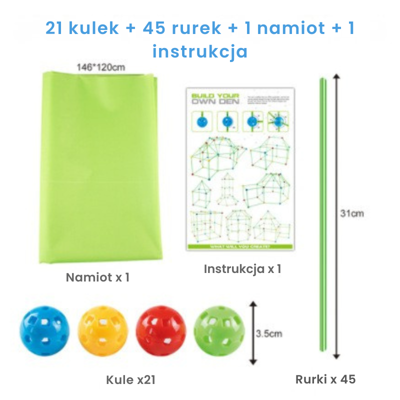 Zestaw do budowania Fortecy Bystrezabawki®