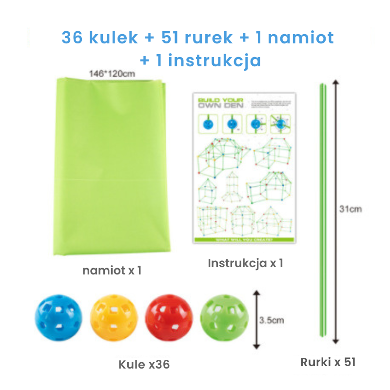 Zestaw do budowania Fortecy Bystrezabawki®