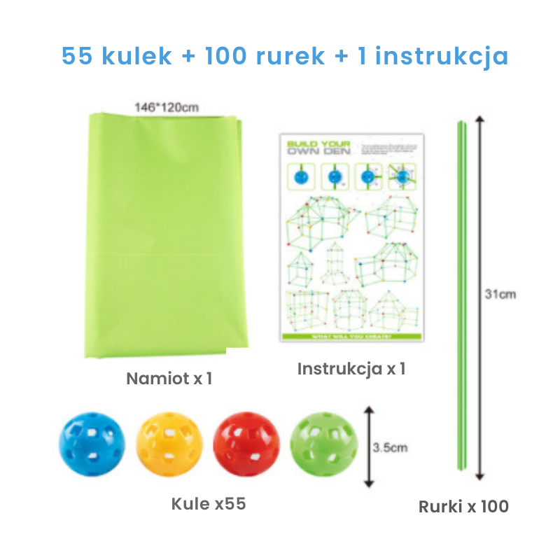 Zestaw do budowania Fortecy Bystrezabawki®