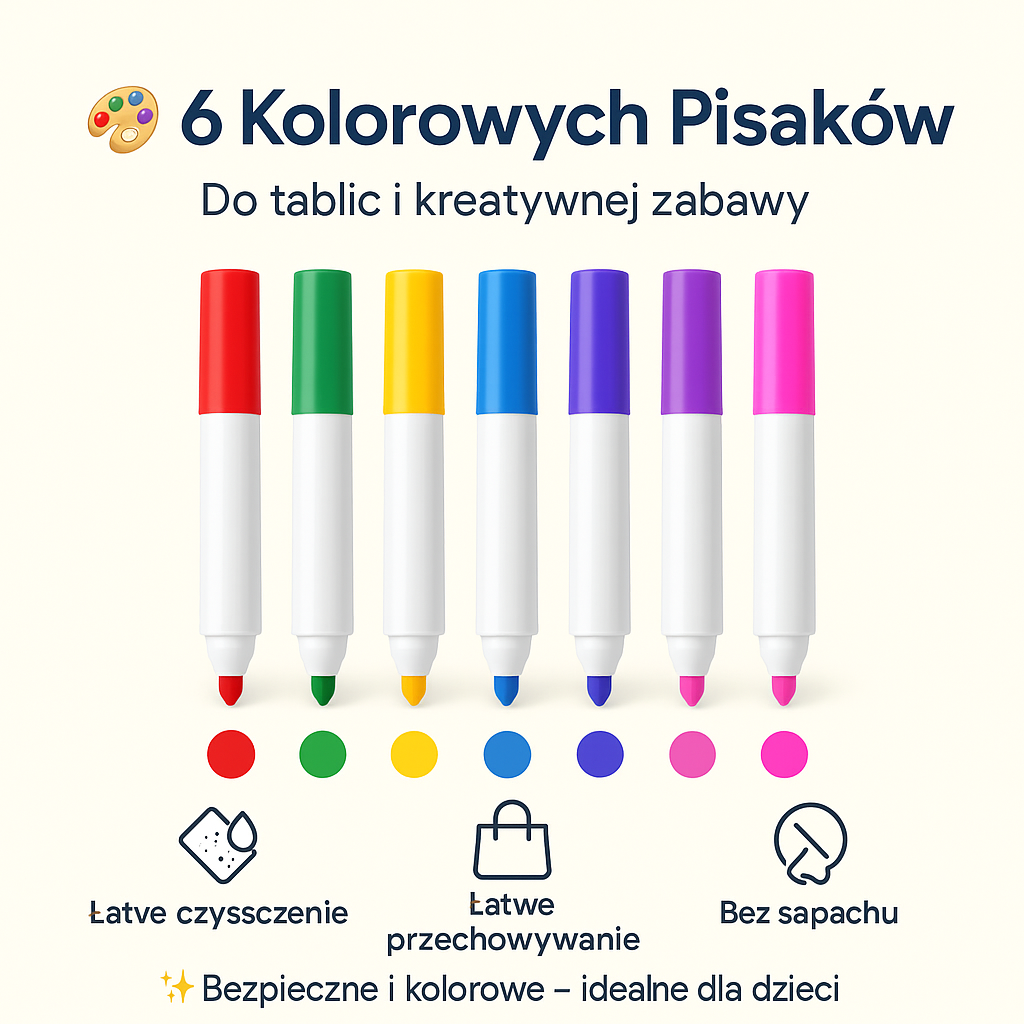 Magiczna Książka do Rysowania – Znikopis z Mazakami dla Dzieci