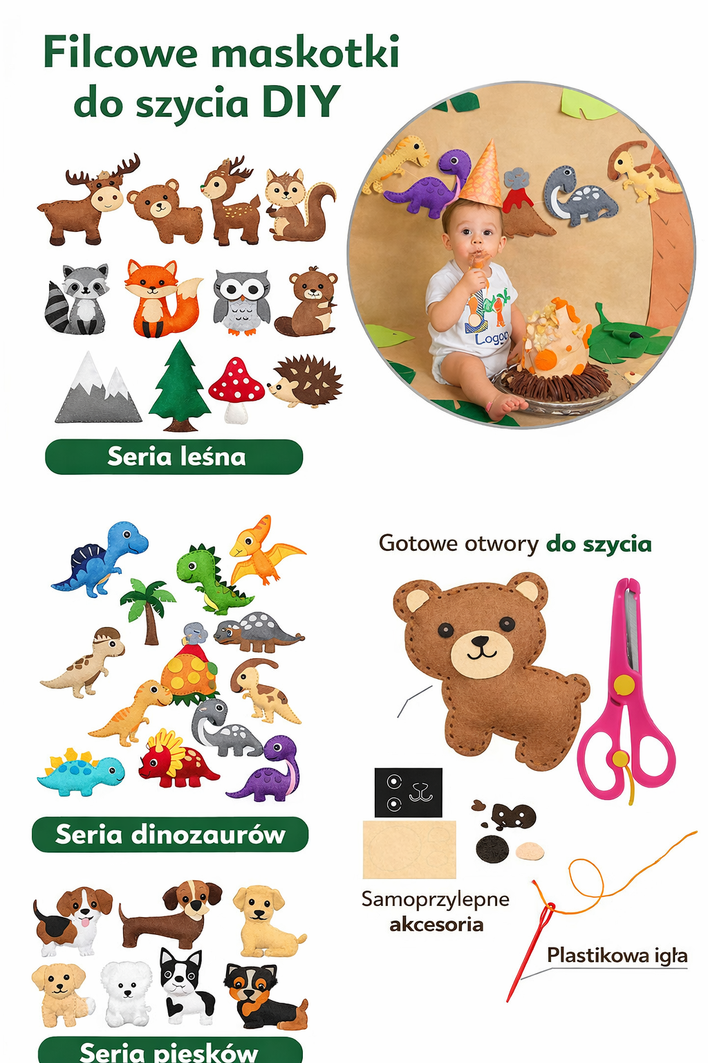 Zestaw Do Maskotek DIY Bystrezabawki®