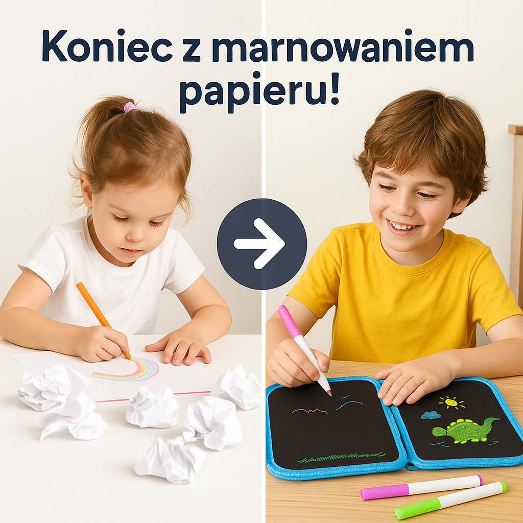 Magiczna Książka do Rysowania – Znikopis z Mazakami dla Dzieci