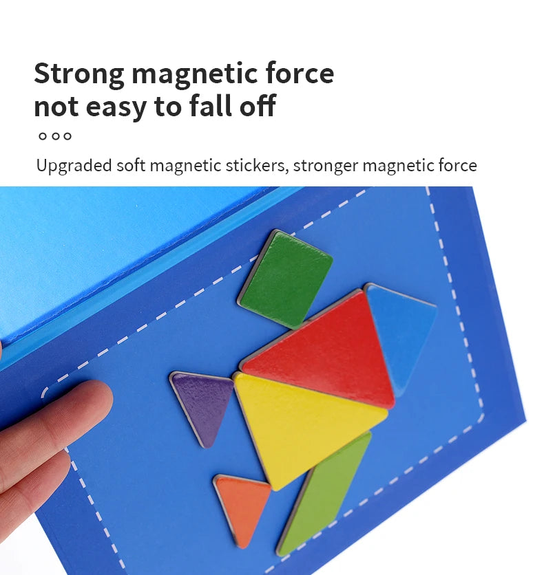 Magnetyczny Tangram - układanka dla dzieci