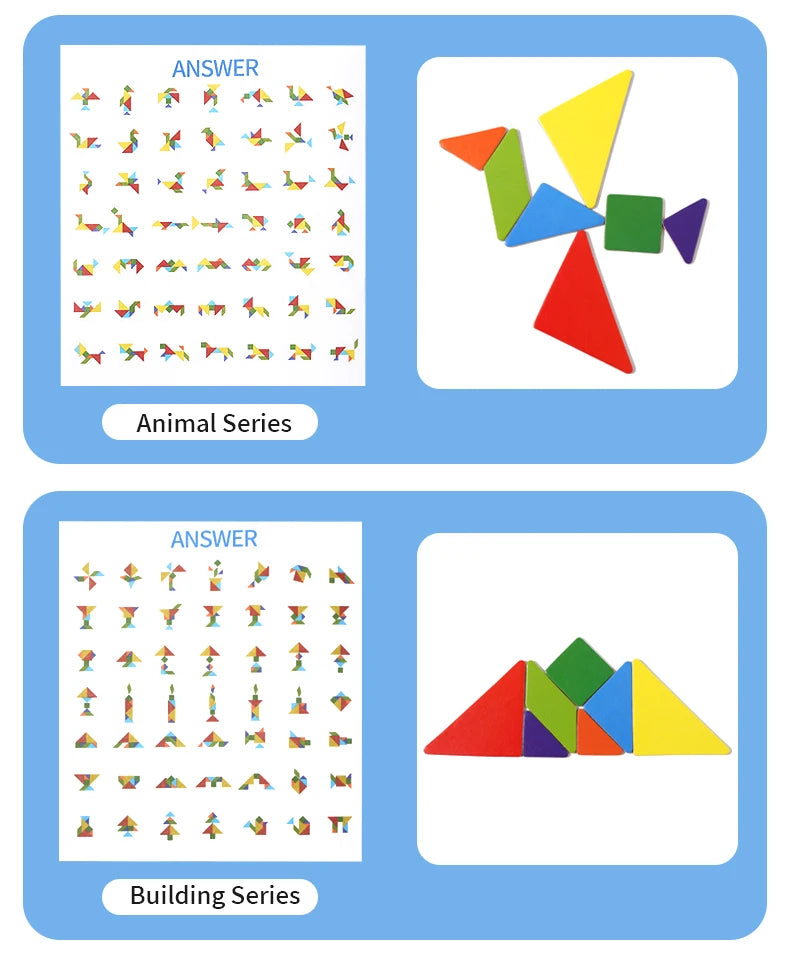 Magnetyczny Tangram - układanka dla dzieci