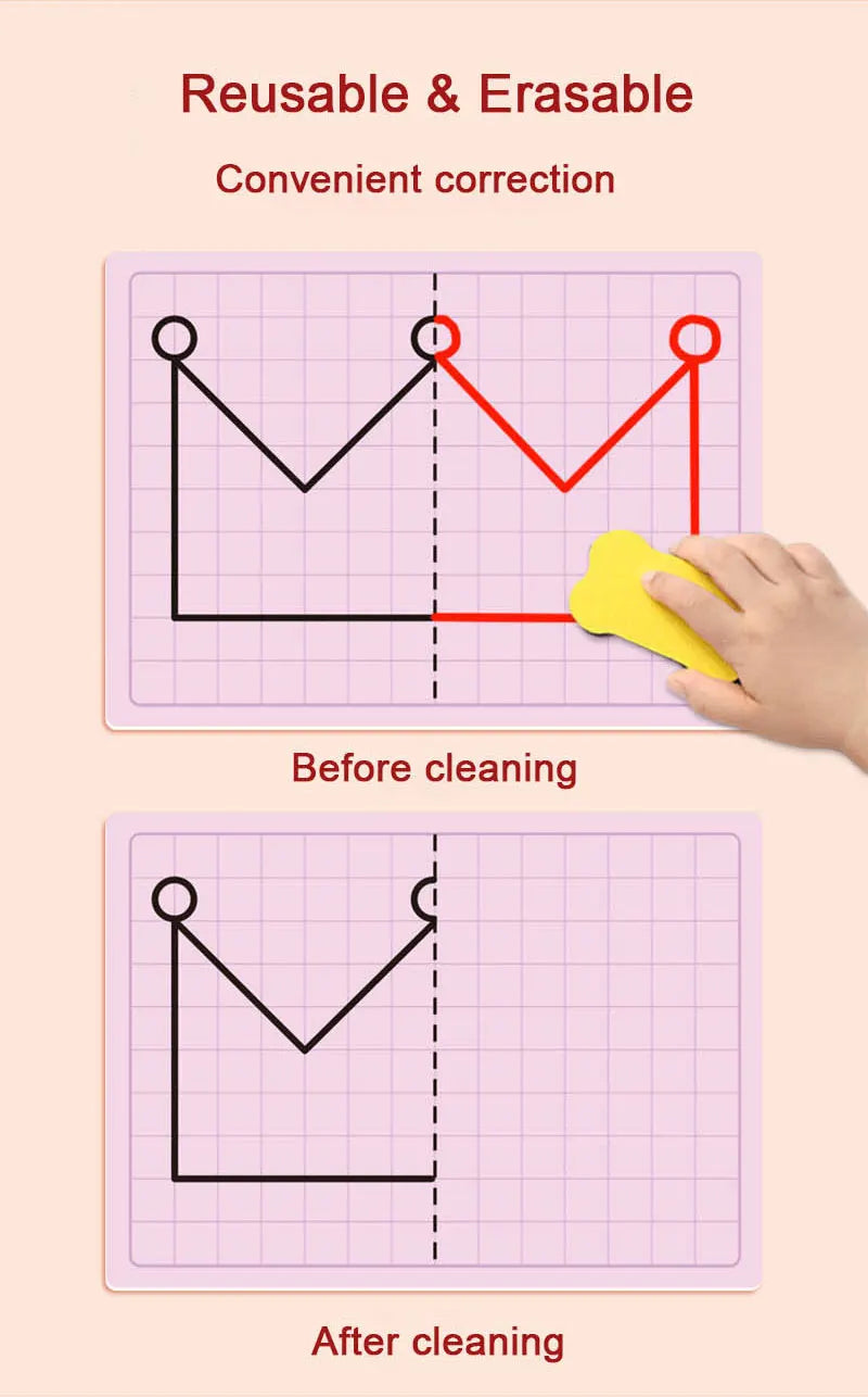 15 dwustronnych zmazywalnych kart - 30 wzorów Bystrezabawki®