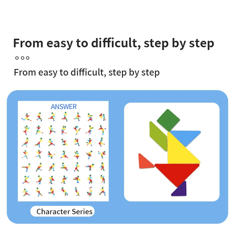 Magnetyczny Tangram - układanka dla dzieci