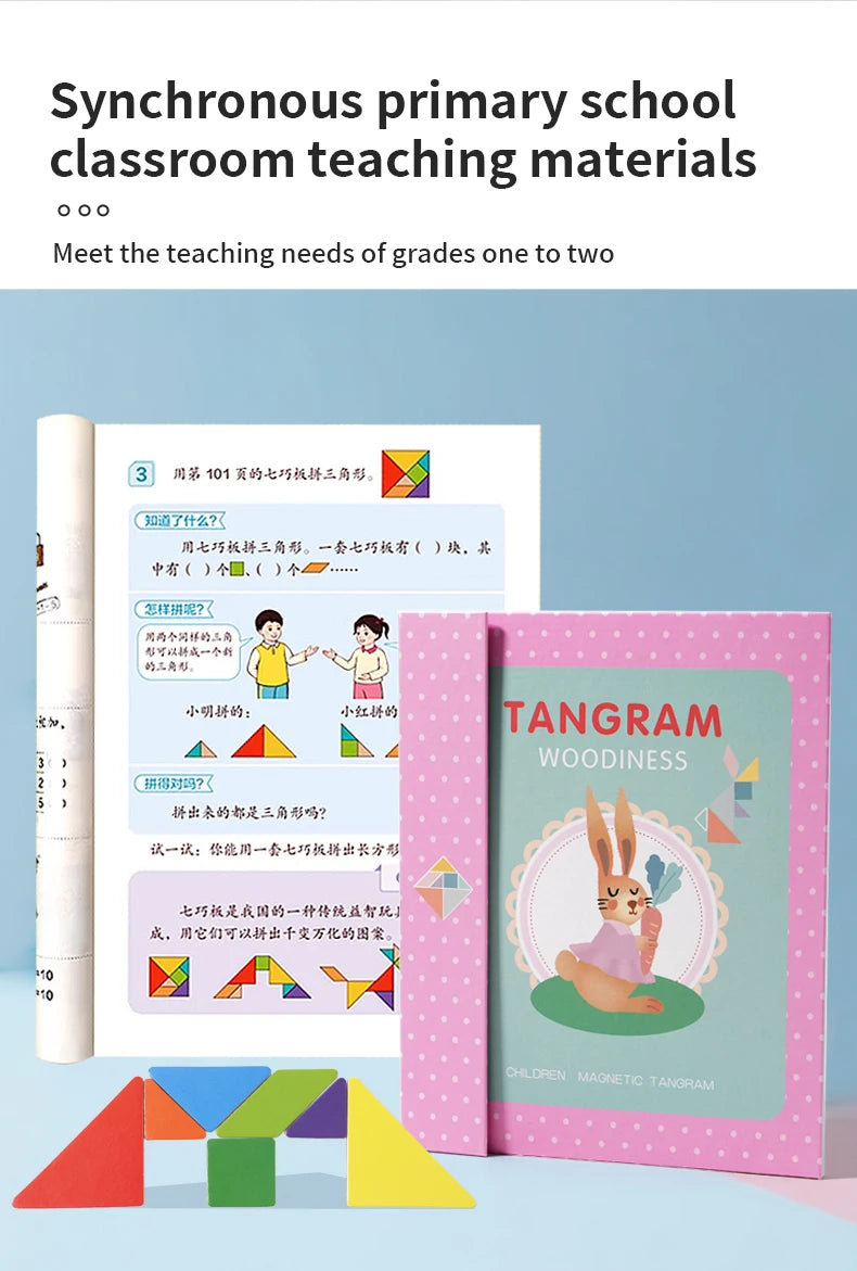 Magnetyczny Tangram - układanka dla dzieci
