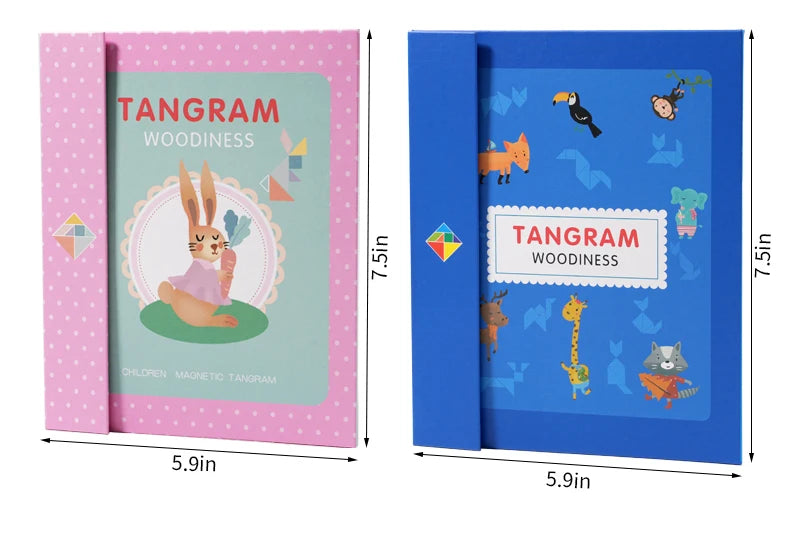 Magnetyczny Tangram - układanka dla dzieci