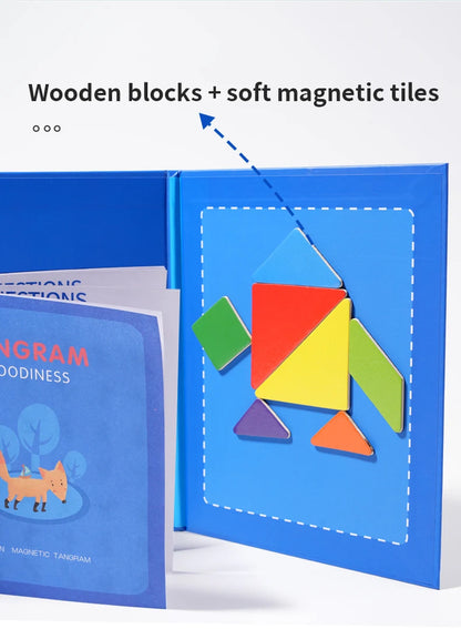 Magnetyczny Tangram - układanka dla dzieci