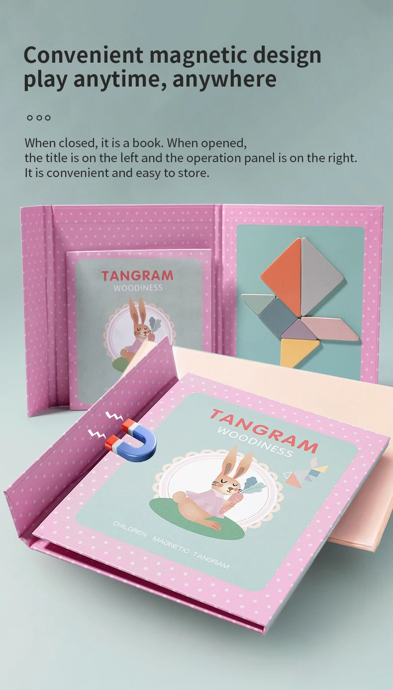 Magnetyczny Tangram - układanka dla dzieci