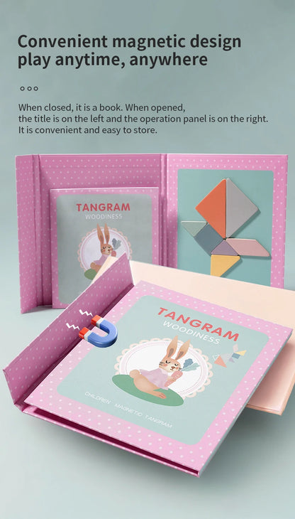 Magnetyczny Tangram - układanka dla dzieci