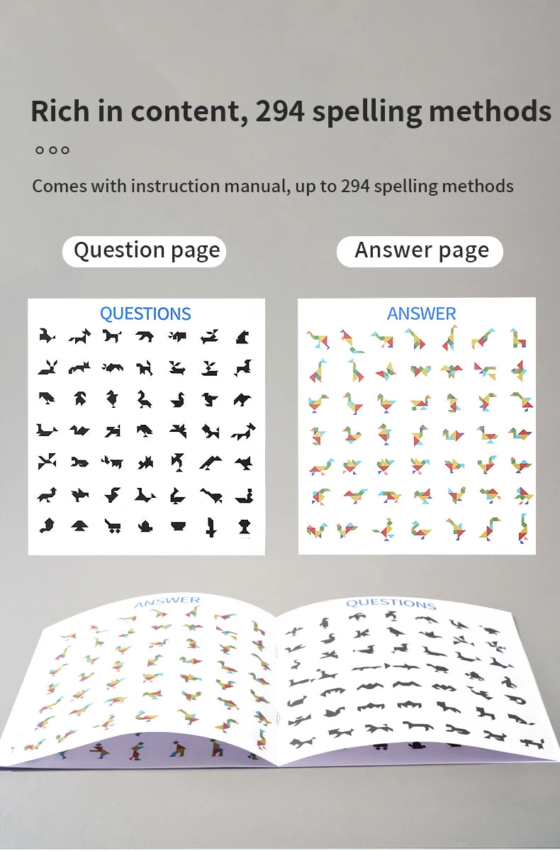 Magnetyczny Tangram - układanka dla dzieci