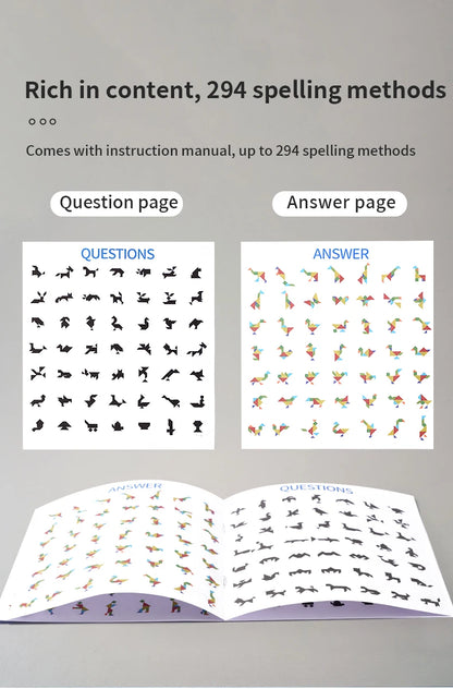 Magnetyczny Tangram - układanka dla dzieci