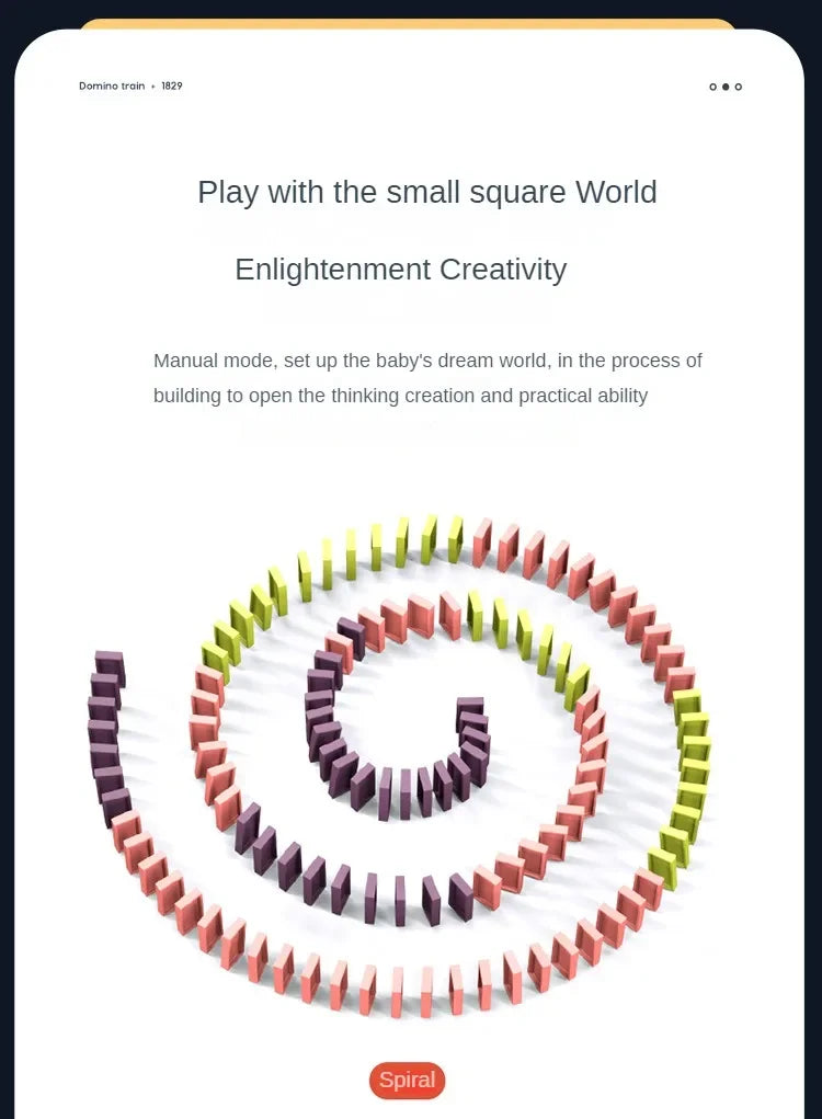 Elektryczny pociąg domino