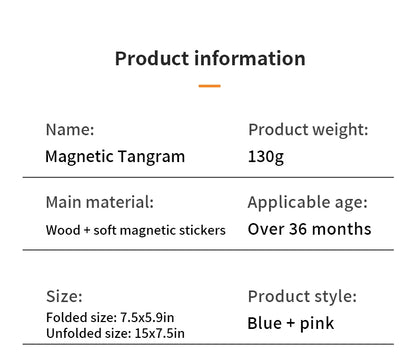 Magnetyczny Tangram - układanka dla dzieci