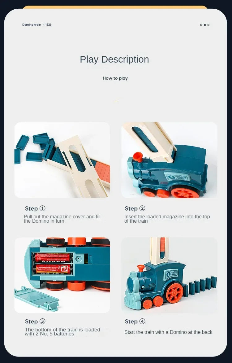 Elektryczny pociąg domino
