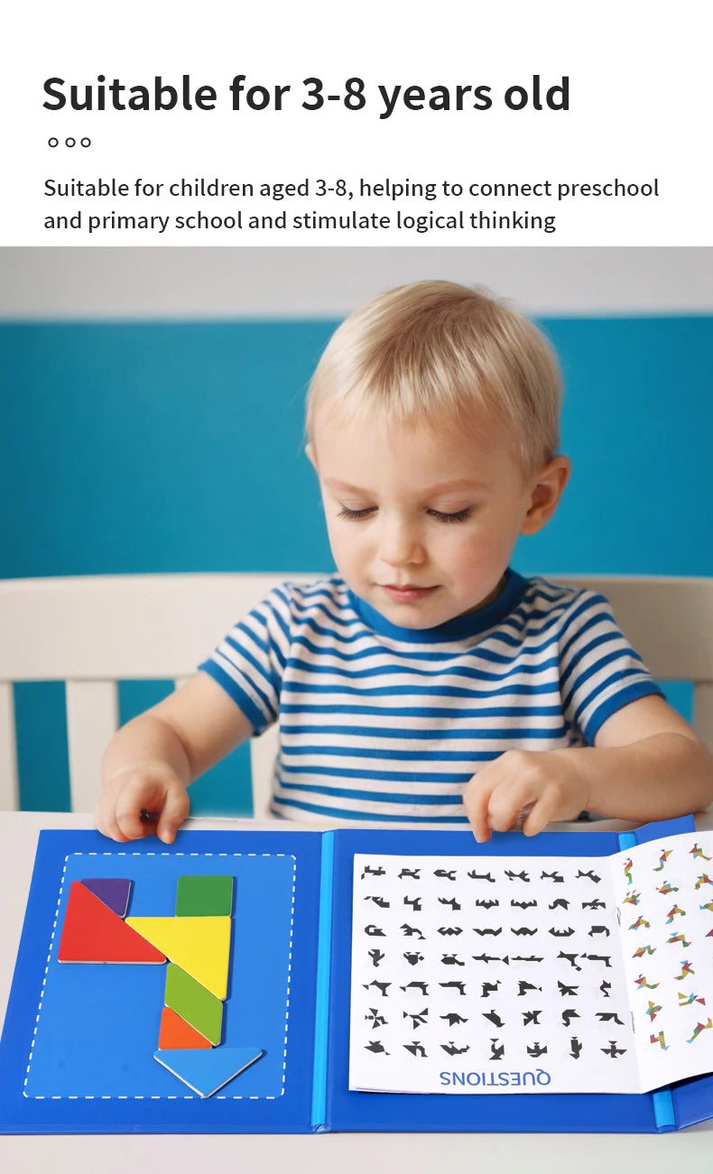 Magnetyczny Tangram - układanka dla dzieci