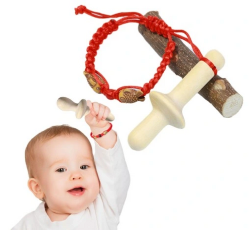 naturalne drewno Gryzak LOGOPEDYCZNY Terapeutyczny dla Dzieci