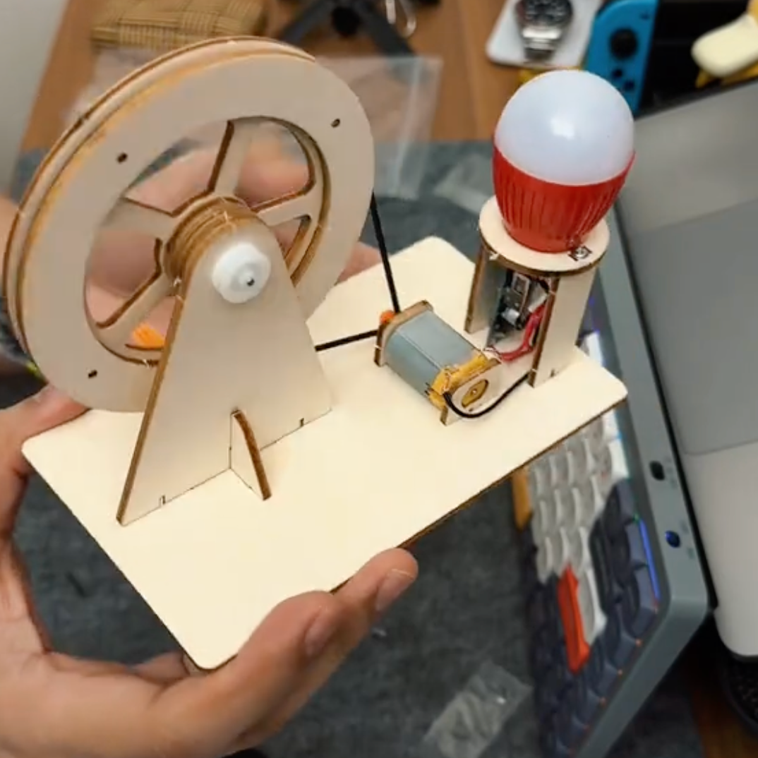 Generator prądu - Model edukacyjny dla dzieci - do samodzielnego złożenia