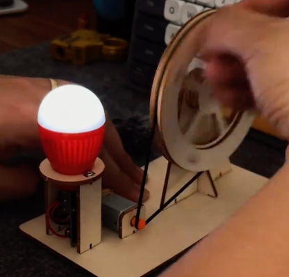 Generator prądu - Model edukacyjny dla dzieci - do samodzielnego złożenia