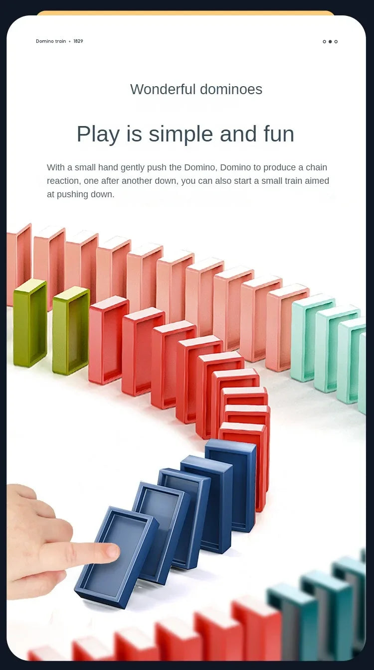 Elektryczny pociąg domino