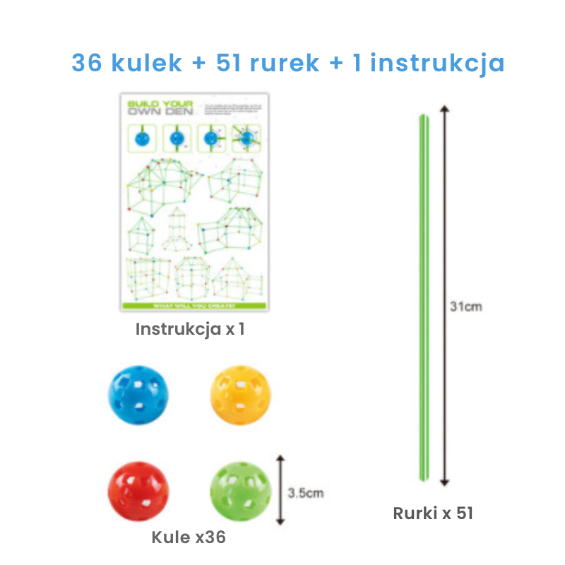 Zestaw do budowania Fortecy Bystrezabawki®